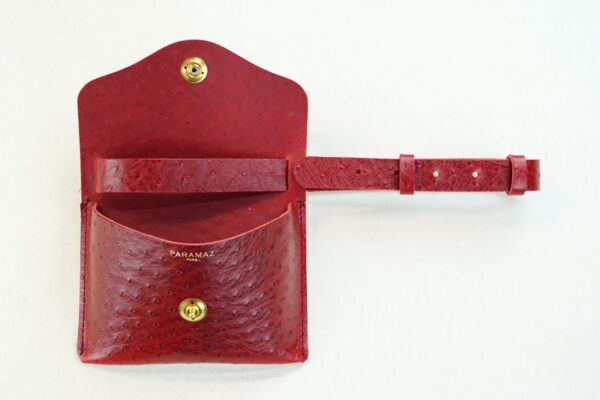 CÉLESTE MINI « AUTRUCHE » ROUGE - Image 2