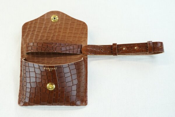 CÉLESTE MINI « AUTRUCHE » MARRON - Image 2